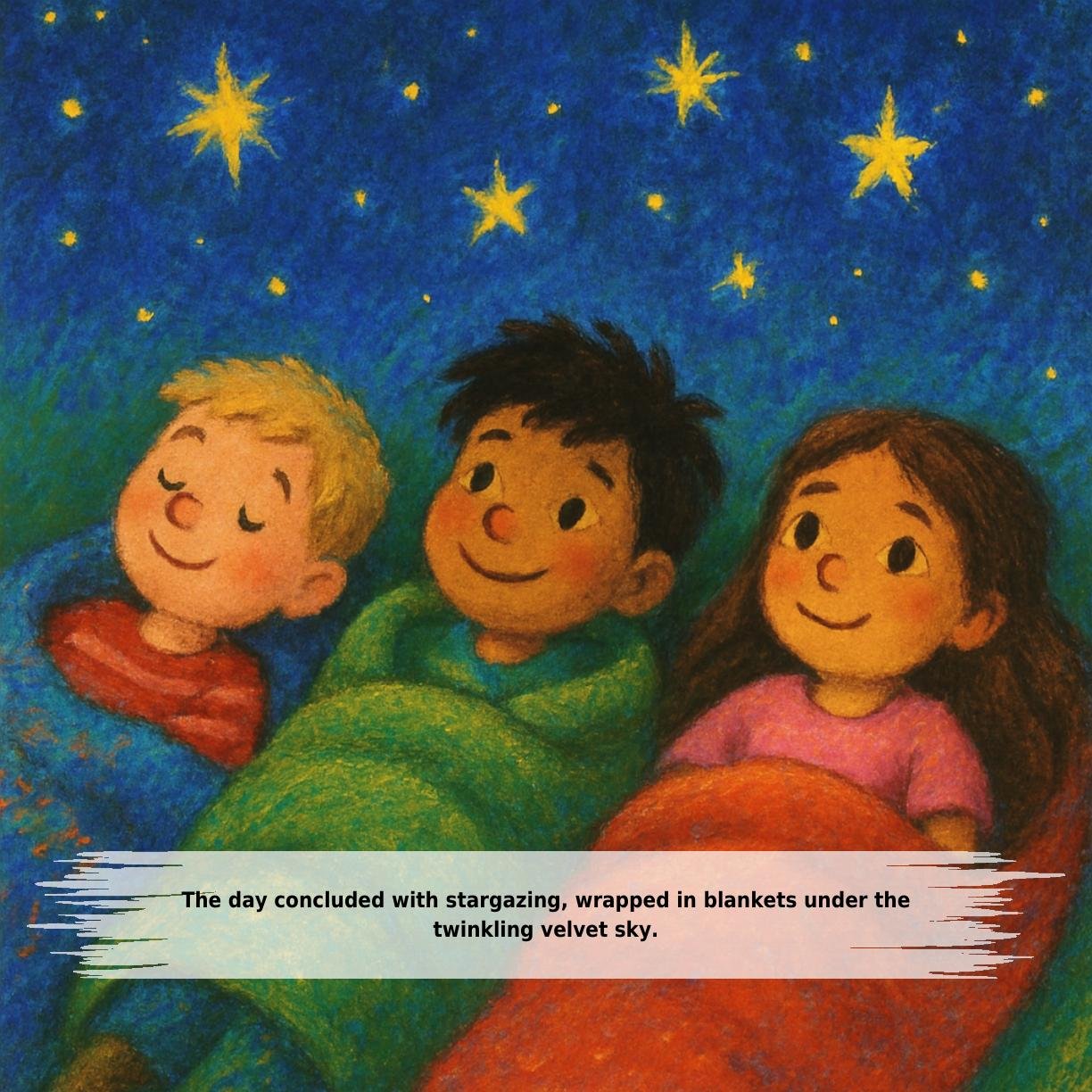 The day concluded with stargazing, wrapped in blankets under the
twinkling velvet sky.